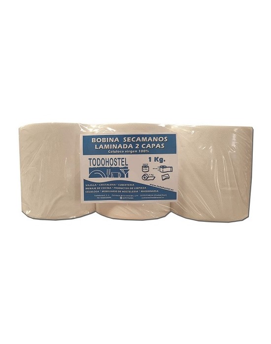 BOBINA SECAMANOS MECHA 1 KG. GOFRADA CELULOSA