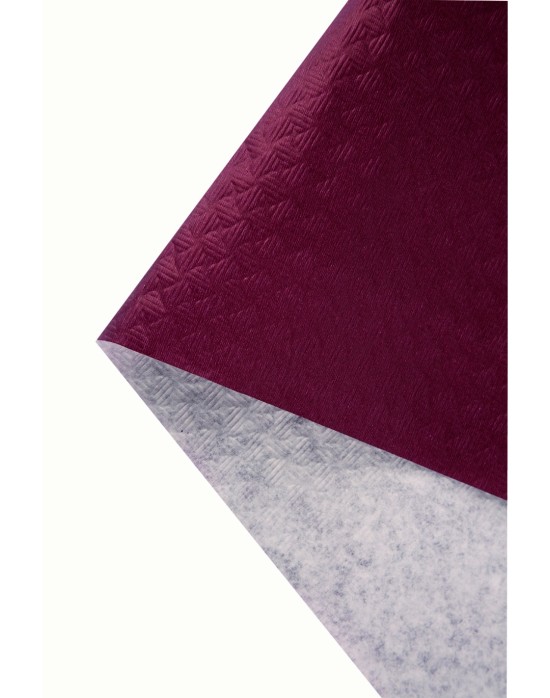 MANTEL 100X100 40 GRS. FONDO BURDEOS P/100