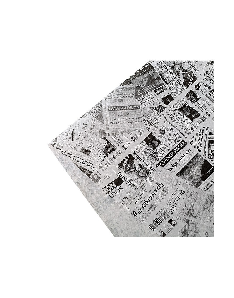 MANTEL 100X100 40 GRS. DECORADO PERIODICO P/100