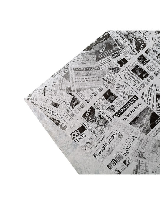 MANTEL 100X100 40 GRS. DECORADO PERIODICO P/100