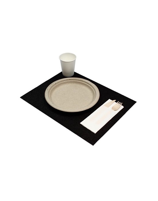 MANTEL 30X40 CM. TNT NEGRO P/100