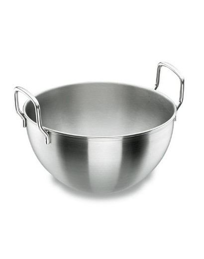 50323 CALDERO SEMIESFERICO CON ASA 22 CM. INOX