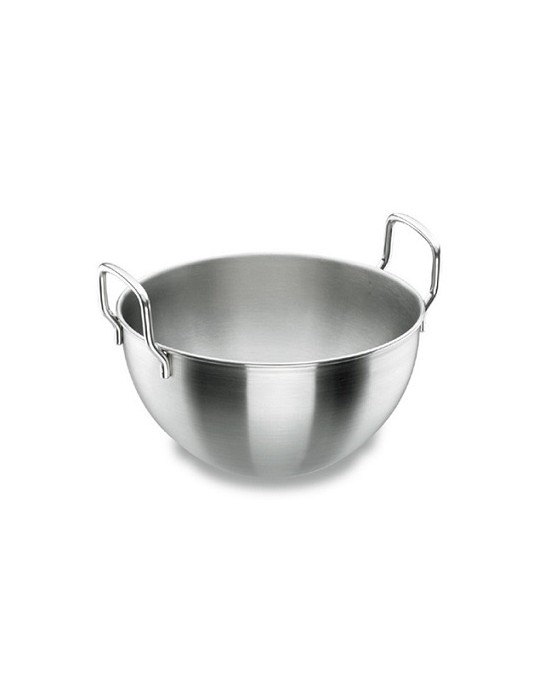 50323 CALDERO SEMIESFERICO CON ASA 22 CM. INOX