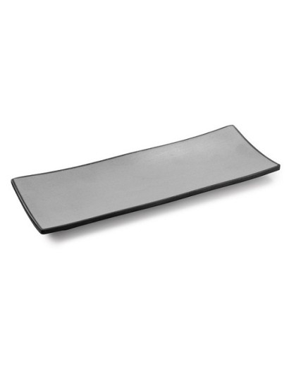 P22893 PLATO RECTANGULAR 21,6X11CM GREY SOUL MELAMINA