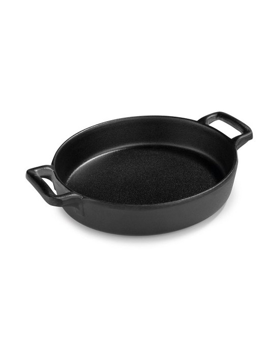 P23843 MINI CACEROLA OVAL NEGRA 18X13X4 CM. MELAMINA