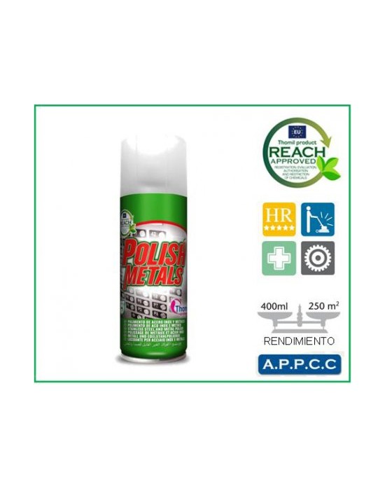 AEROSOL POLISH METAL&INOX 400ML.