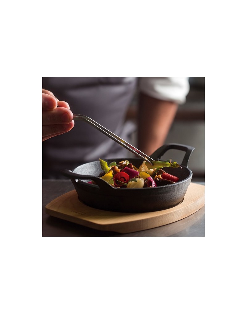 25872 CACEROLA REDONDA 16,2 CM. CON BASE MADERA