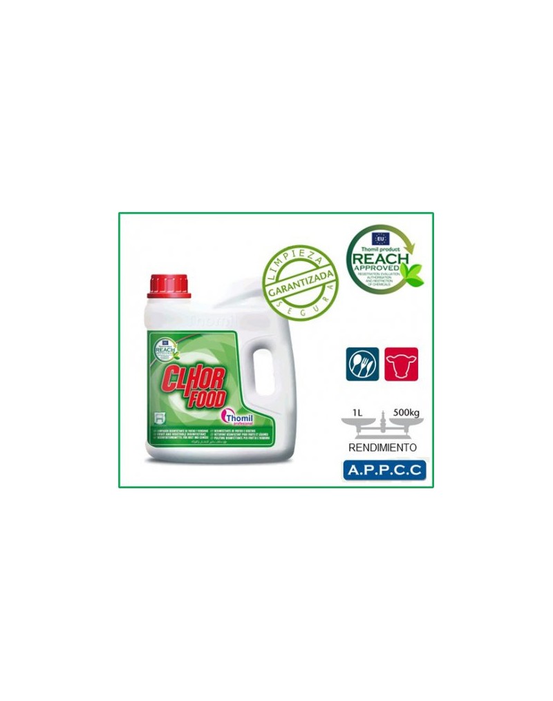 GARRAFA CLHOR FOOD 4 L. (DESINF. ALIMENTARIO)