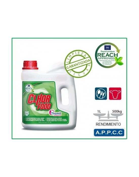 GARRAFA CLHOR FOOD 4 L. (DESINF. ALIMENTARIO)