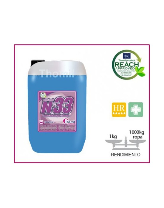 GARRAFA DETERGENTE ENZIMATICO NEUTRO 20 KG. N-33