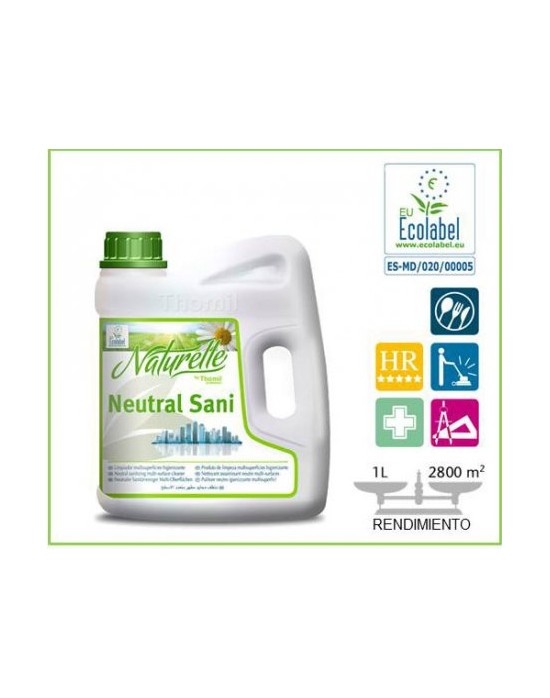 GARRAFA NEUTRAL SANI NATURELLE 4 L. (HIGIENIZANTE)