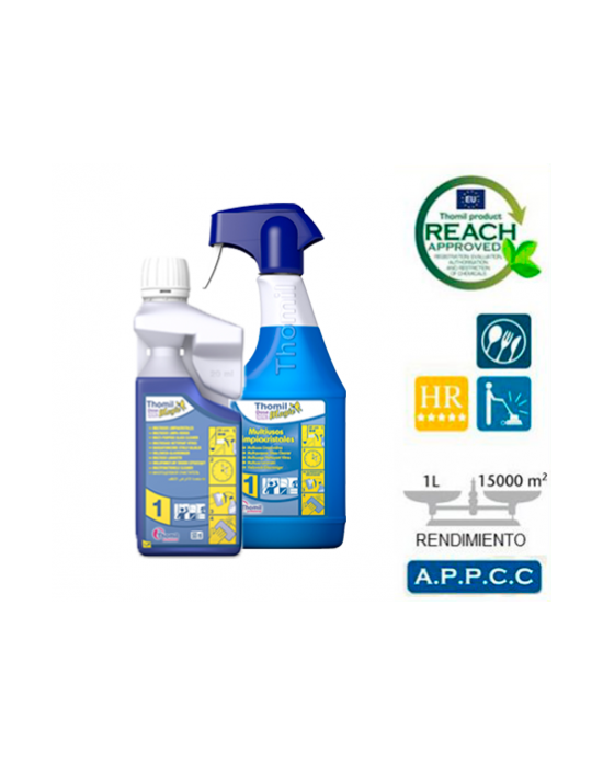 THOMILMAGIC DOSE Nº 1 STARTER KIT LIMPIACRISTALES ( 2 L. + 4 PULVERIZADORES)