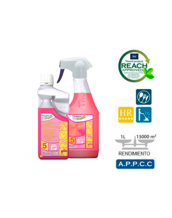 THOMILMAGIC DOSE Nº 5 STARTER KIT LIMPIABAÑOS ANTICAL ( 2 L. + 4 PULVERIZADORES)