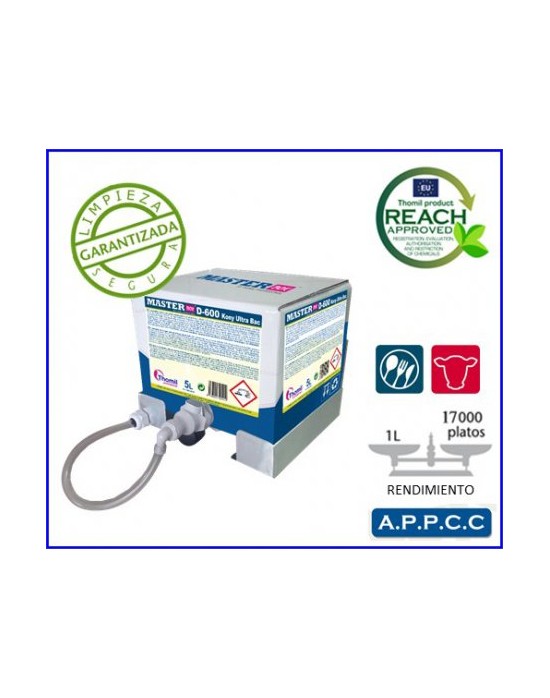 MASTER-BOX D-600 KONY ULTRA BAC DETERGENTE CONCENTRADO 5 L. MBLM 600