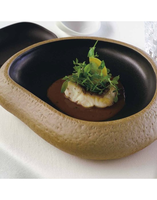 P965001 PLATO STONEWARE SUCRO 27X21 CM.