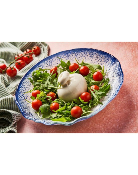 P605036B ENSALADERA MURANO COBALTO 25X5 CM.