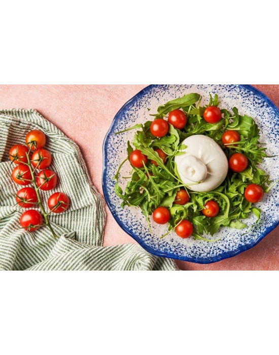 P605036B ENSALADERA MURANO COBALTO 25X5 CM.