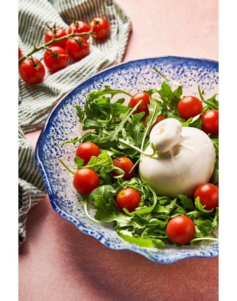 P605036B ENSALADERA MURANO COBALTO 25X5 CM.