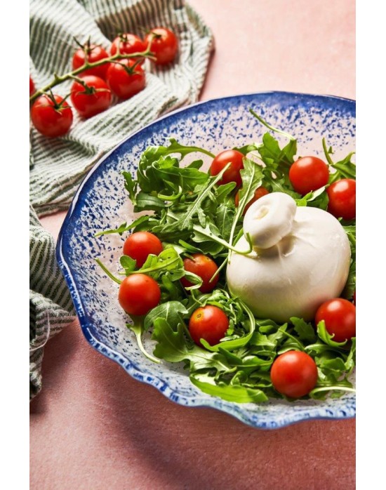 P605036B ENSALADERA MURANO COBALTO 25X5 CM.