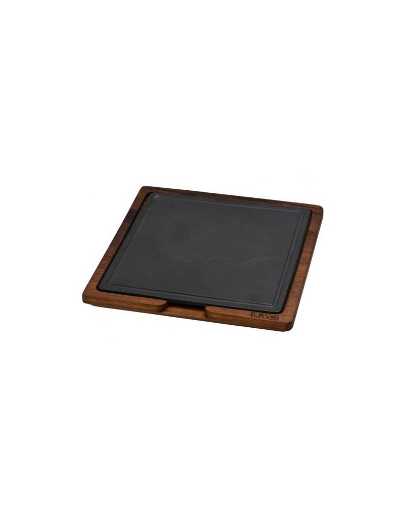 P635020 BANDEJA CUADRADA 25X25 CM. SOPORTE DE IROKO