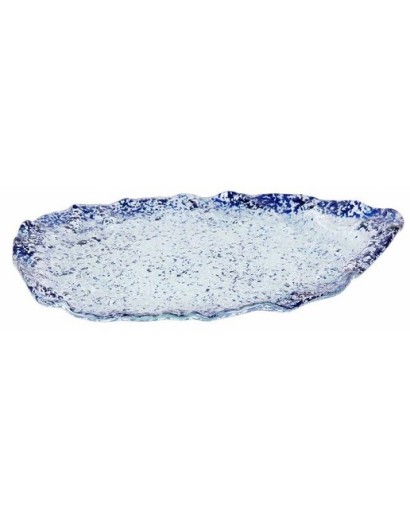 P605019B PLATO MURANO COBALTO ETNIC 32X25 CM.