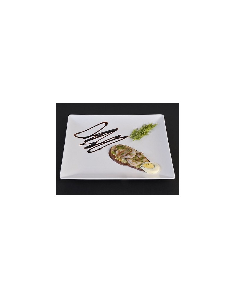 B2765 PLATO LLANO MINGII BLANCO 26X26 CM.