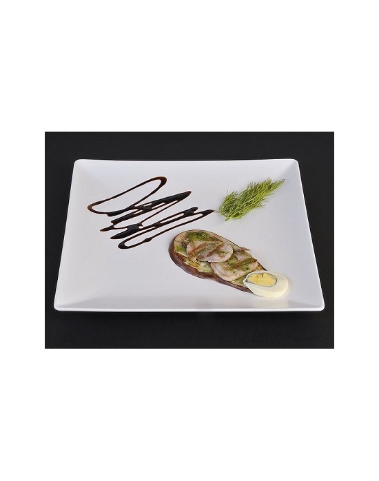 B2765 PLATO LLANO MINGII BLANCO 26X26 CM.