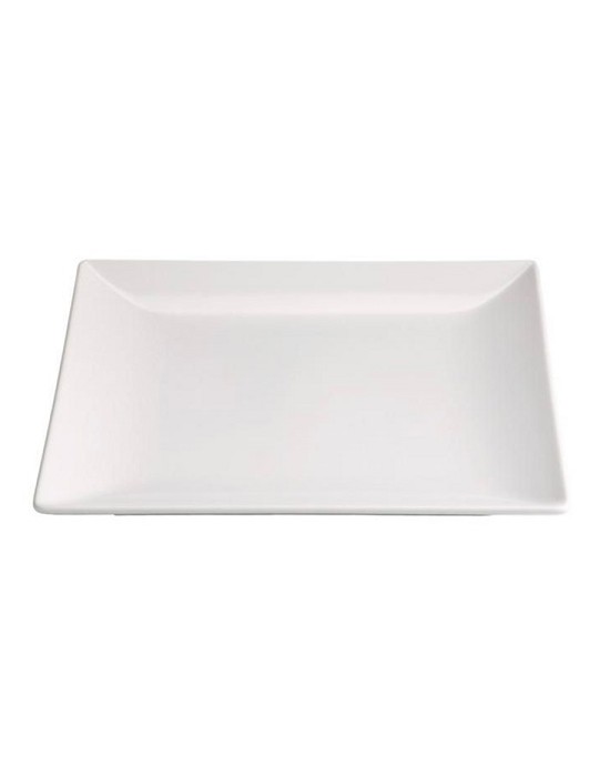 B2765 PLATO LLANO MINGII BLANCO 26X26 CM.
