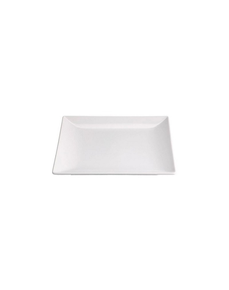 B2975 PLATO POSTRE MINGII BLANCO 21X21 CM.