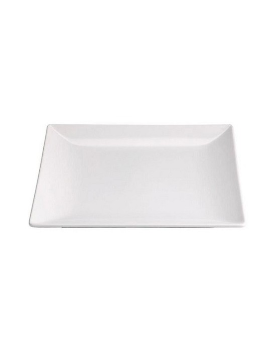 B2975 PLATO POSTRE MINGII BLANCO 21X21 CM.