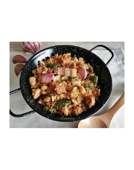 SARTEN 2 ASAS 18 CM. HONDA VITRIFICADA