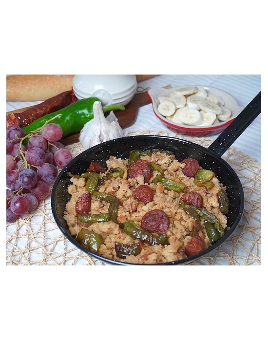 SARTEN CON MANGO 34 CM. HONDA VITRIFICADA