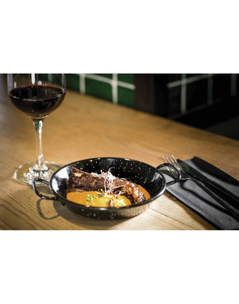 PAELLERA VITRIFICADA 15 CM. PARA TAPAS